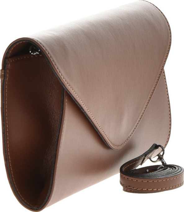 Geanta de umar din piele naturala Carolina di Rosa CR6366, Cognac, #2, Bagsy