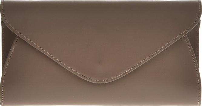 Geanta de umar din piele naturala Carolina di Rosa CR6366, Grej, #1, Bagsy