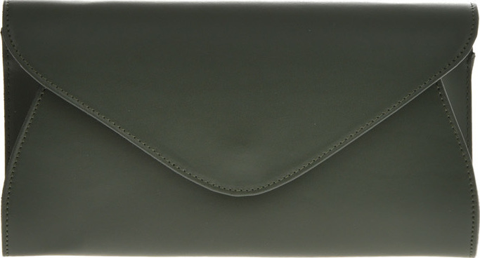 Geanta de umar din piele naturala Carolina di Rosa CR6366, Verde, #1, Bagsy