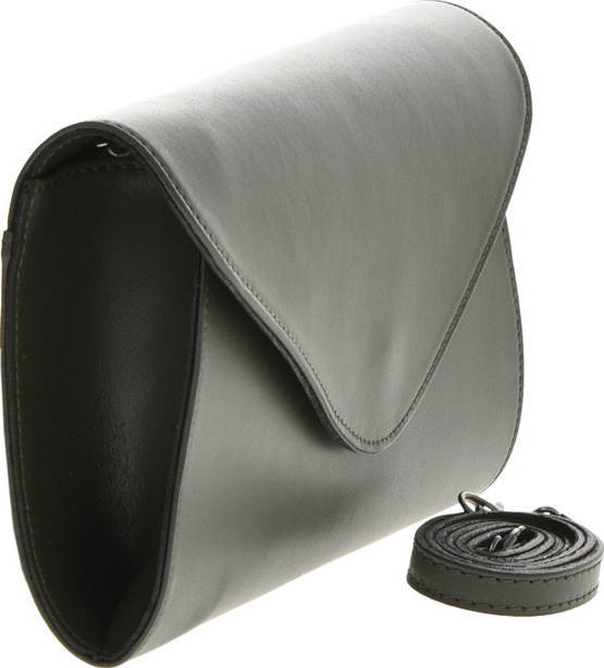 Geanta de umar din piele naturala Carolina di Rosa CR6366, Verde, #2, Bagsy