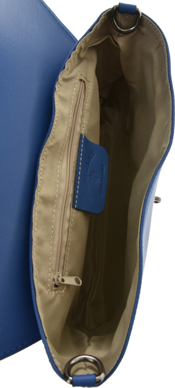 Geanta de umar din piele naturala Patrizia Lucchini PL6367, Albastru, #5, Bagsy