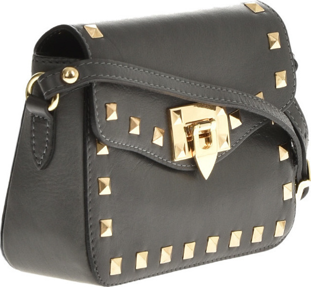 Geanta de umar din piele naturala Promesse PR6372, Gri, #2, Bagsy