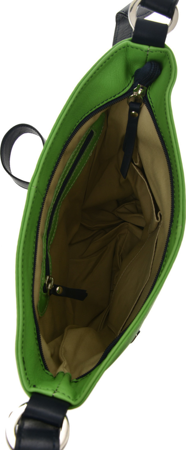 Geanta de umar din piele naturala Promesse PR6382, Verde, #5, Bagsy