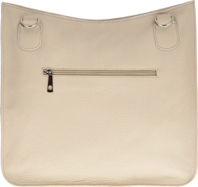 Geanta de umar din piele naturala Carolina di Rosa CR6421, Bej, #3, Bagsy