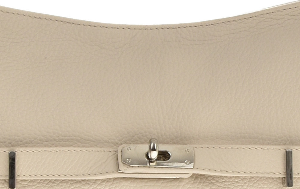 Geanta de umar din piele naturala Carolina di Rosa CR6421, Bej, #5, Bagsy