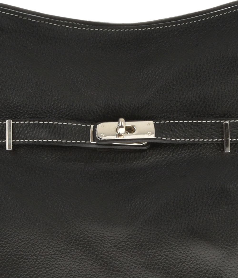 Geanta de umar din piele naturala Carolina di Rosa CR6421, Negru, #5, Bagsy