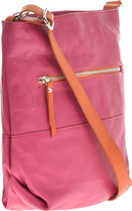 Geanta de umar din piele naturala Promesse PR6465, Fucsia, #2, Bagsy