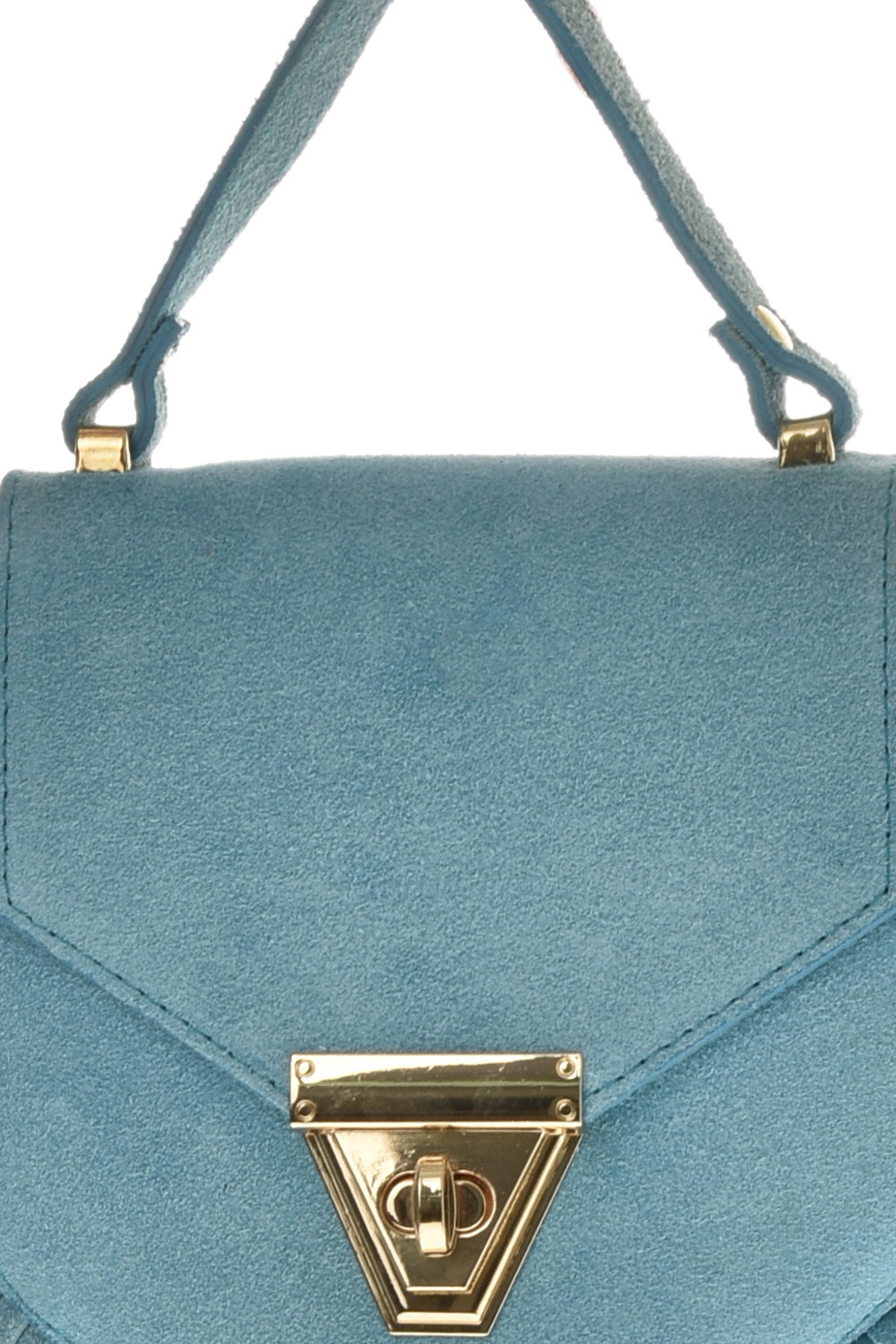 Geanta de mana din piele intoarsa Promesse PR6212, Bleu, #3, Bagsy