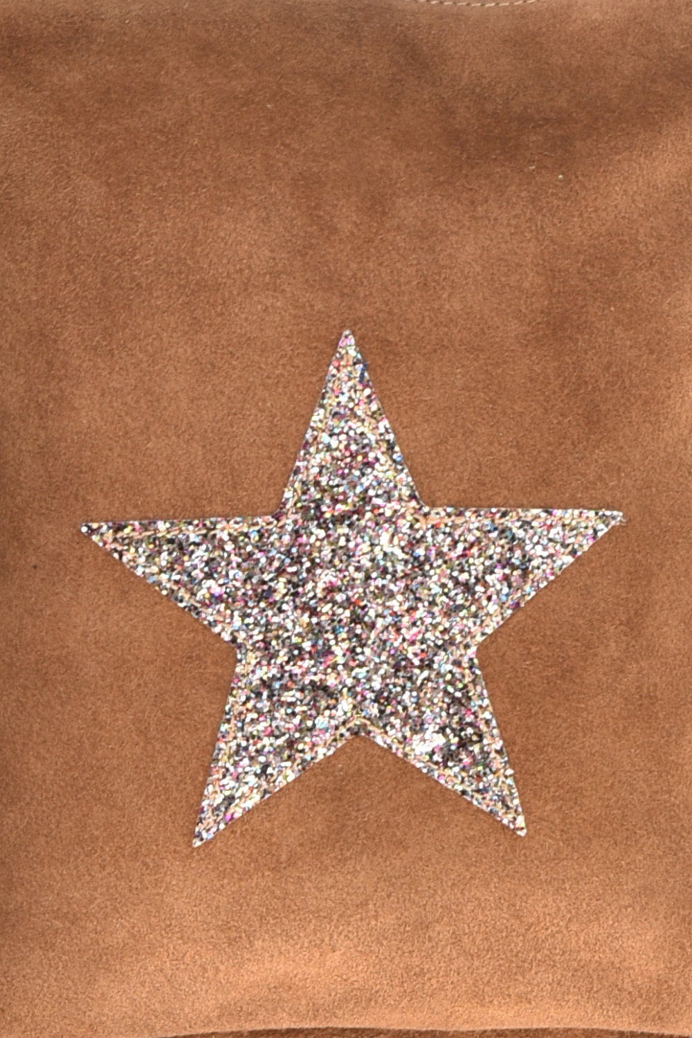 Geanta de umar din piele intoarsa Promesse PR6221, Cognac, #4, Bagsy