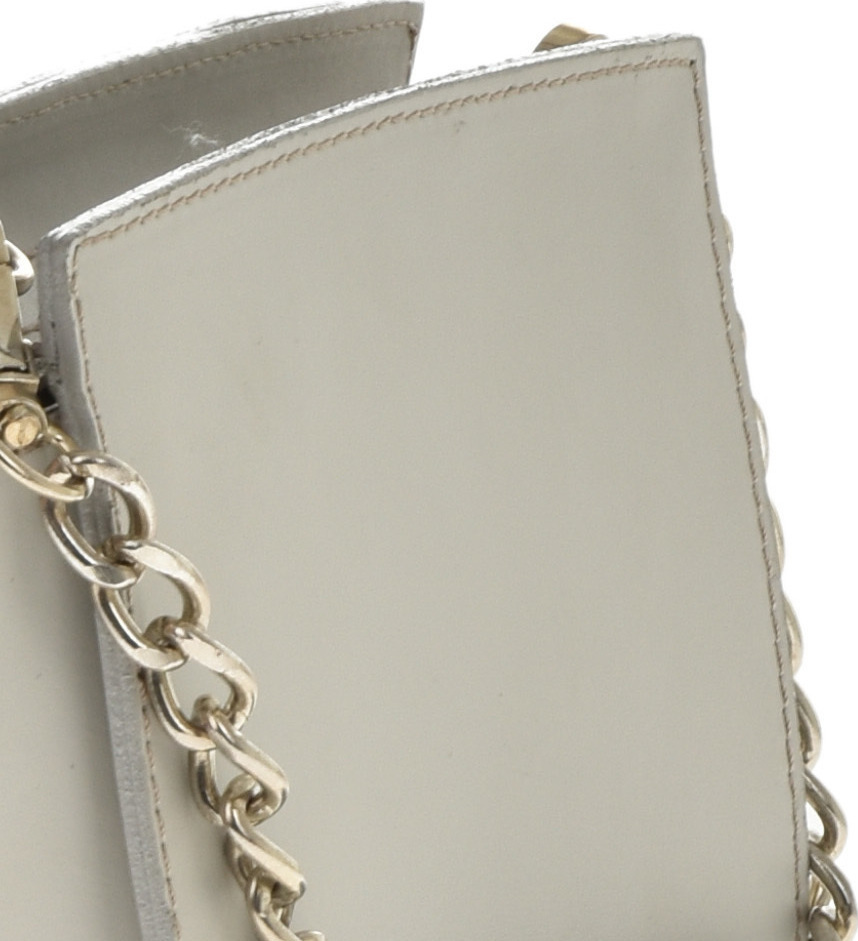 Geanta de mana din piele naturala Promesse PR6360, Gri, #5, Bagsy