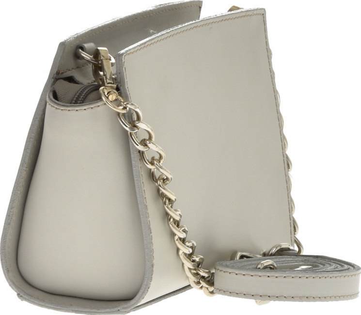 Geanta de mana din piele naturala Promesse PR6360, Gri, #2, Bagsy