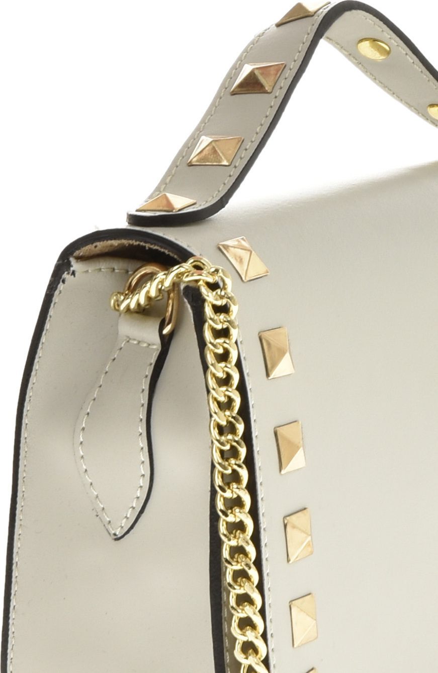 Geanta de mana din piele naturala Promesse PR6374, Bej, #4, Bagsy