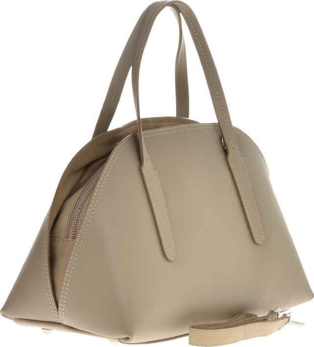 Geanta de mana din piele naturala Patrizia Lucchini PL6433, Grej, #2, Bagsy