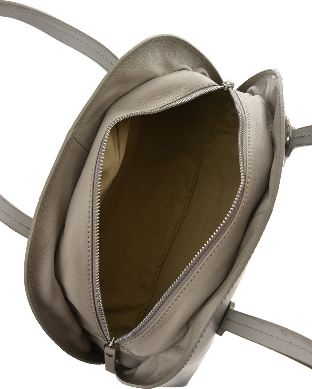 Geanta de mana din piele naturala Patrizia Lucchini PL6433, Gri, #5, Bagsy