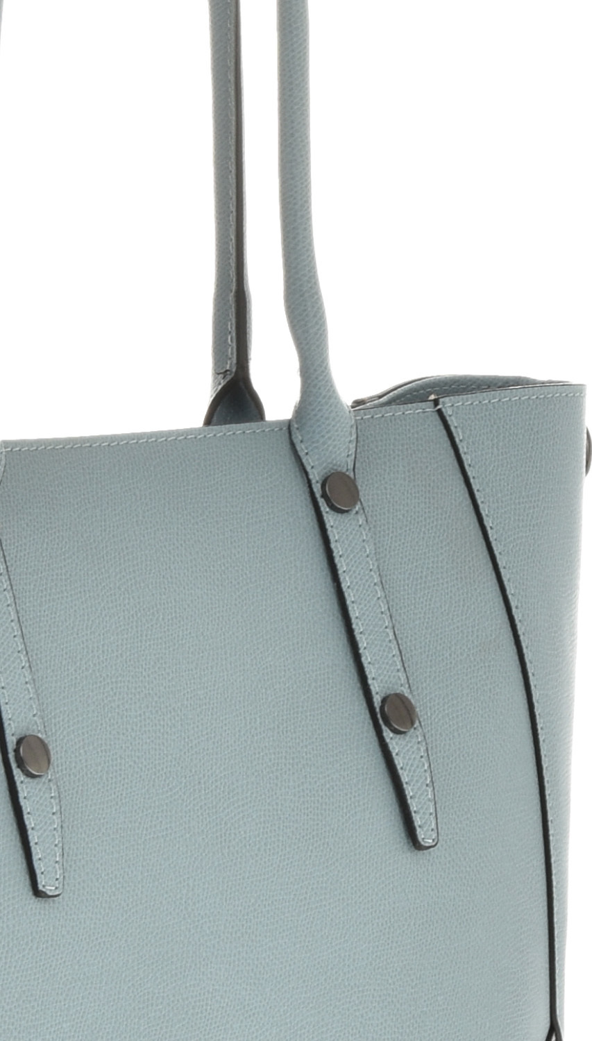 Geanta de mana din piele naturala Carolina di Rosa CR6443, Bleu, #4, Bagsy