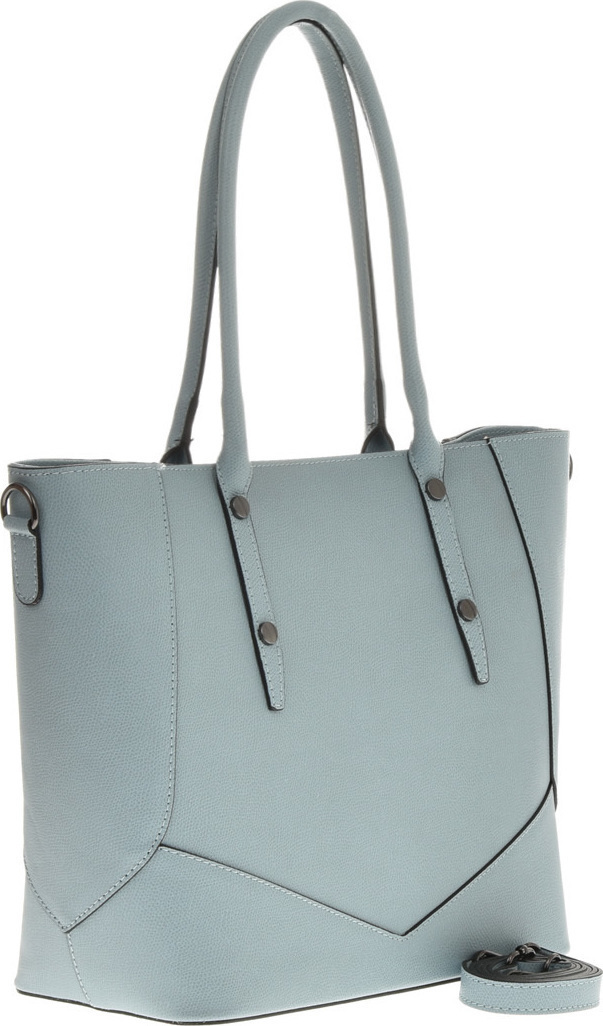 Geanta de mana din piele naturala Carolina di Rosa CR6443, Bleu, #2, Bagsy