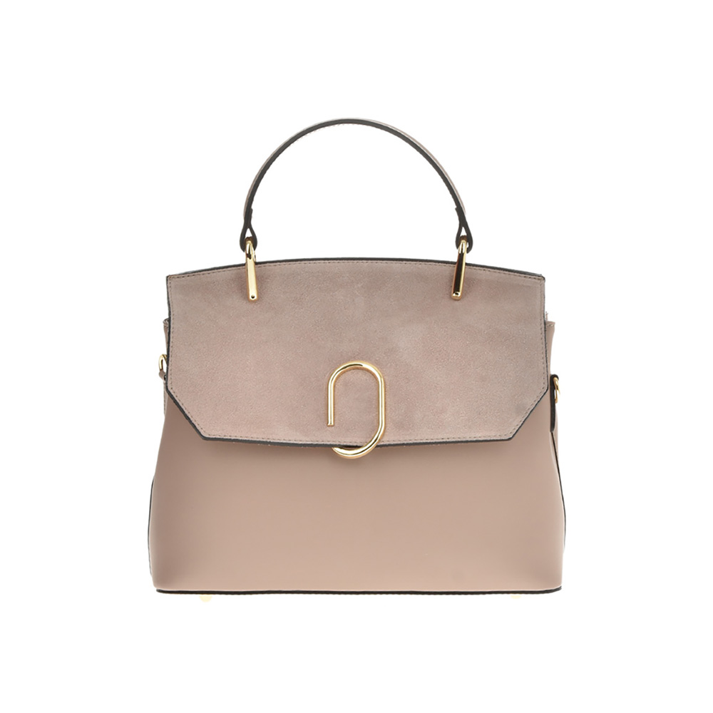 Geanta dama din piele naturala Chiara Canotti CC0927, Roz prafuit, #1, Bagsy