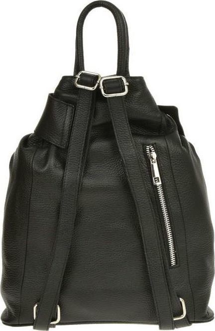 Rucsac din piele naturala Carolina di Rosa CR0440, Negru, #3, Bagsy