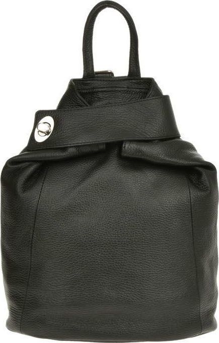 Rucsac din piele naturala Carolina di Rosa CR0440, Negru, #1, Bagsy