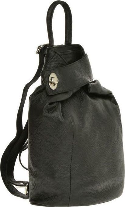 Rucsac din piele naturala Carolina di Rosa CR0440, Negru, #2, Bagsy