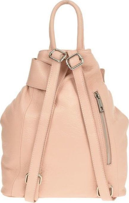 Rucsac din piele naturala Carolina di Rosa CR0440, Roz, #3, Bagsy