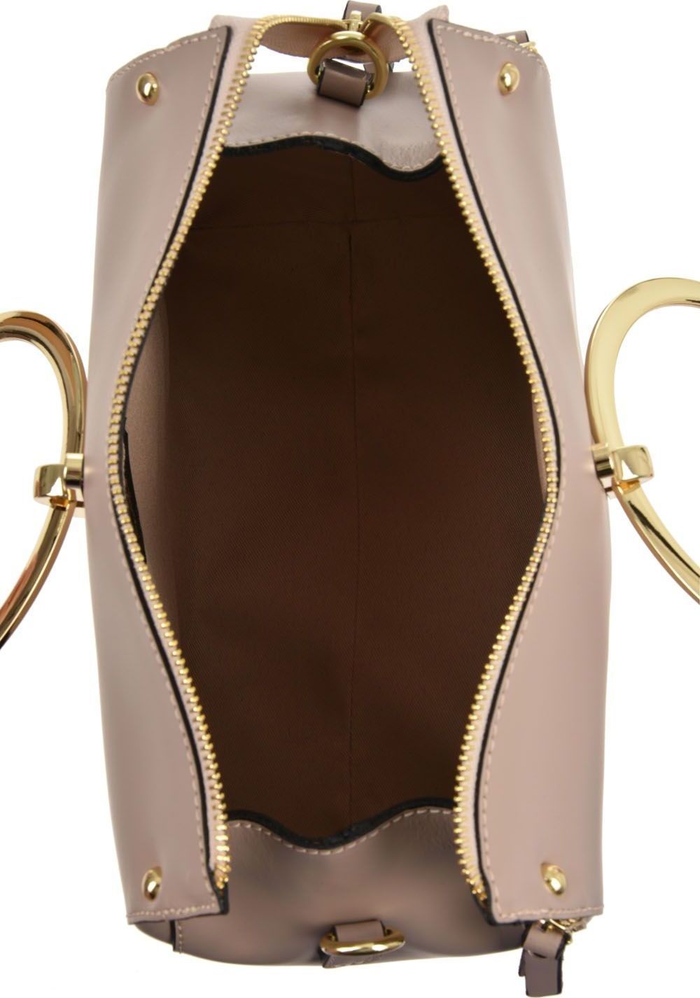 Geanta de mana din piele naturala Carolina di Rosa CR0432, Roz prafuit, #4, Bagsy