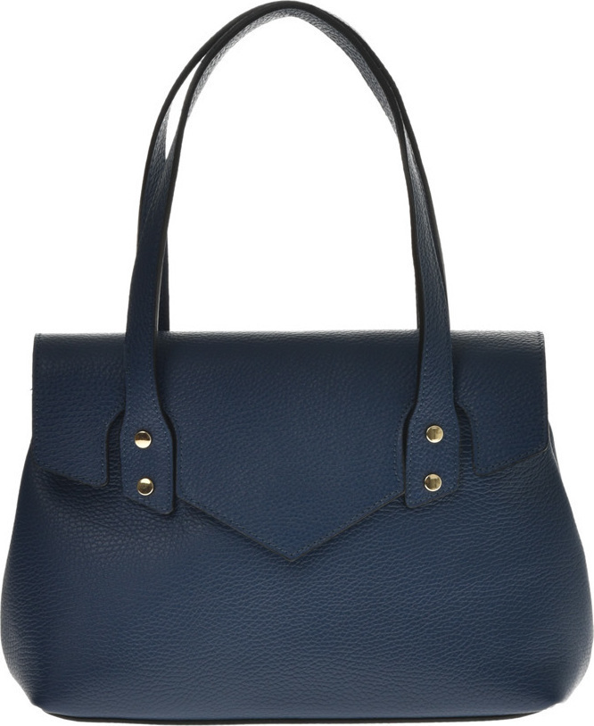 Geanta de mana din piele naturala Carolina di Rosa CR0735, Albastru, Nr. 1, Bagsy