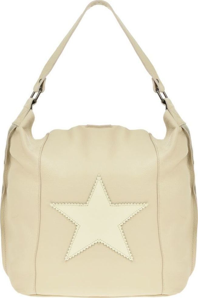 Geanta Shopper din piele naturala Carolina di Rosa CR0478, Bej, #1, Bagsy