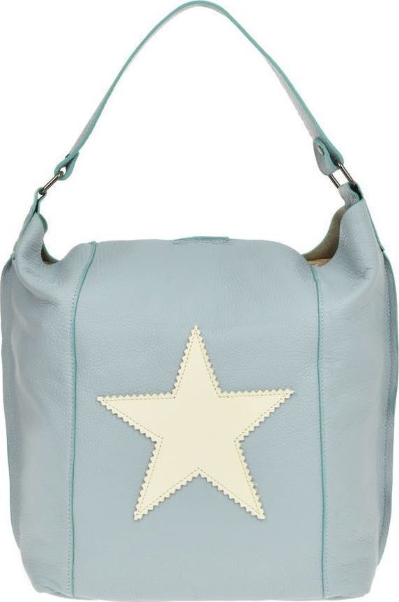 Geanta Shopper din piele naturala Carolina di Rosa CR0478, Bleu, #1, Bagsy