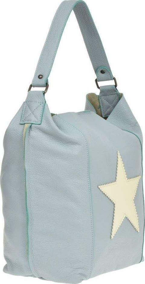 Geanta Shopper din piele naturala Carolina di Rosa CR0478, Bleu, #2, Bagsy