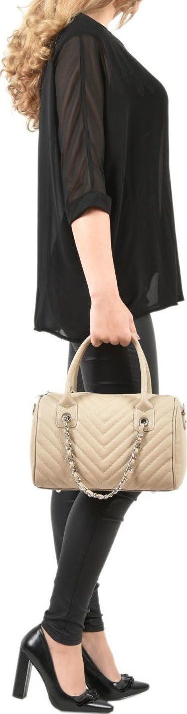 Geanta de mana din piele naturala Carolina di Rosa CR0426, Grej, #5, Bagsy