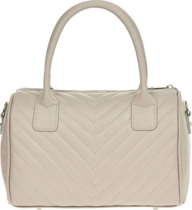 Geanta de mana din piele naturala Carolina di Rosa CR0426, Gri, #3, Bagsy