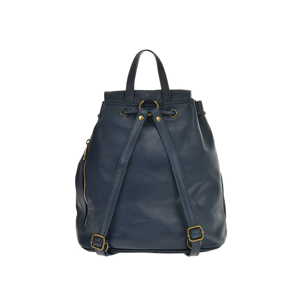 Rucsac din piele naturala Chiara Canotti CC0147, Albastru, #3, Bagsy