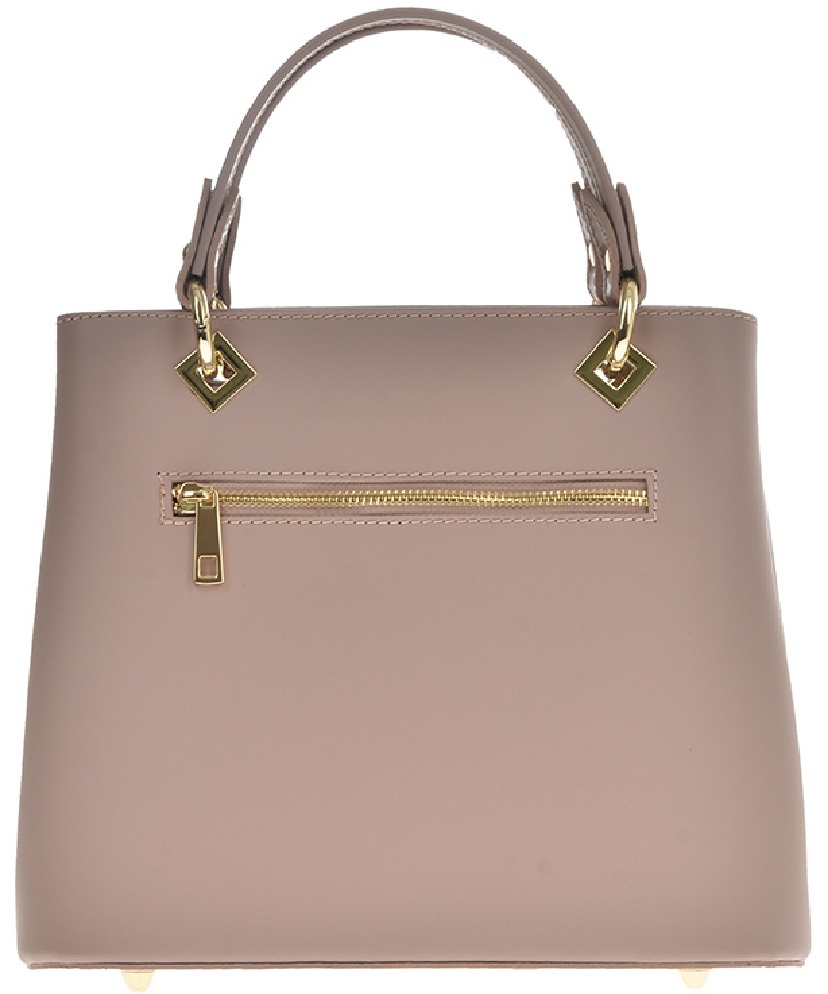 Geanta de mana din piele naturala Chiara Canotti CC0203, Roz prafuit, #3, Bagsy