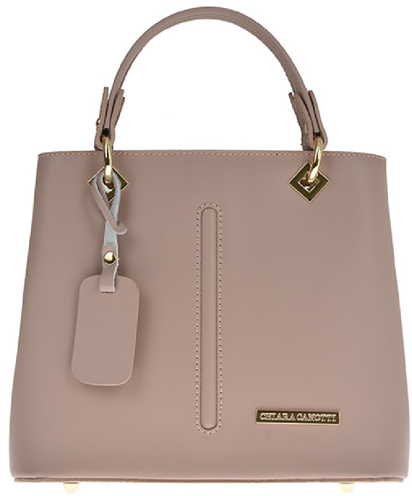 Geanta de mana din piele naturala Chiara Canotti CC0203, Roz prafuit, #2, Bagsy