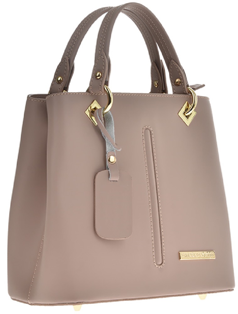 Geanta de mana din piele naturala Chiara Canotti CC0203, Roz prafuit, #1, Bagsy