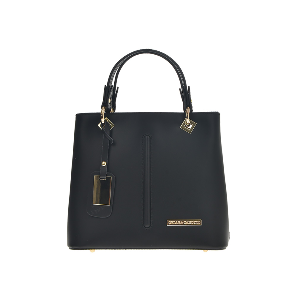 Geanta de mana din piele naturala Chiara Canotti CC0203, Negru, #1, Bagsy