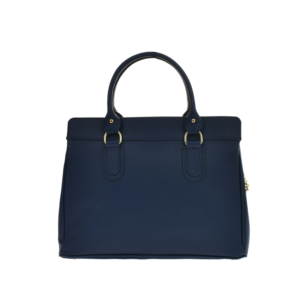 Geanta de mana din piele naturala Chiara Canotti CC0279, Albastru, #3, Bagsy