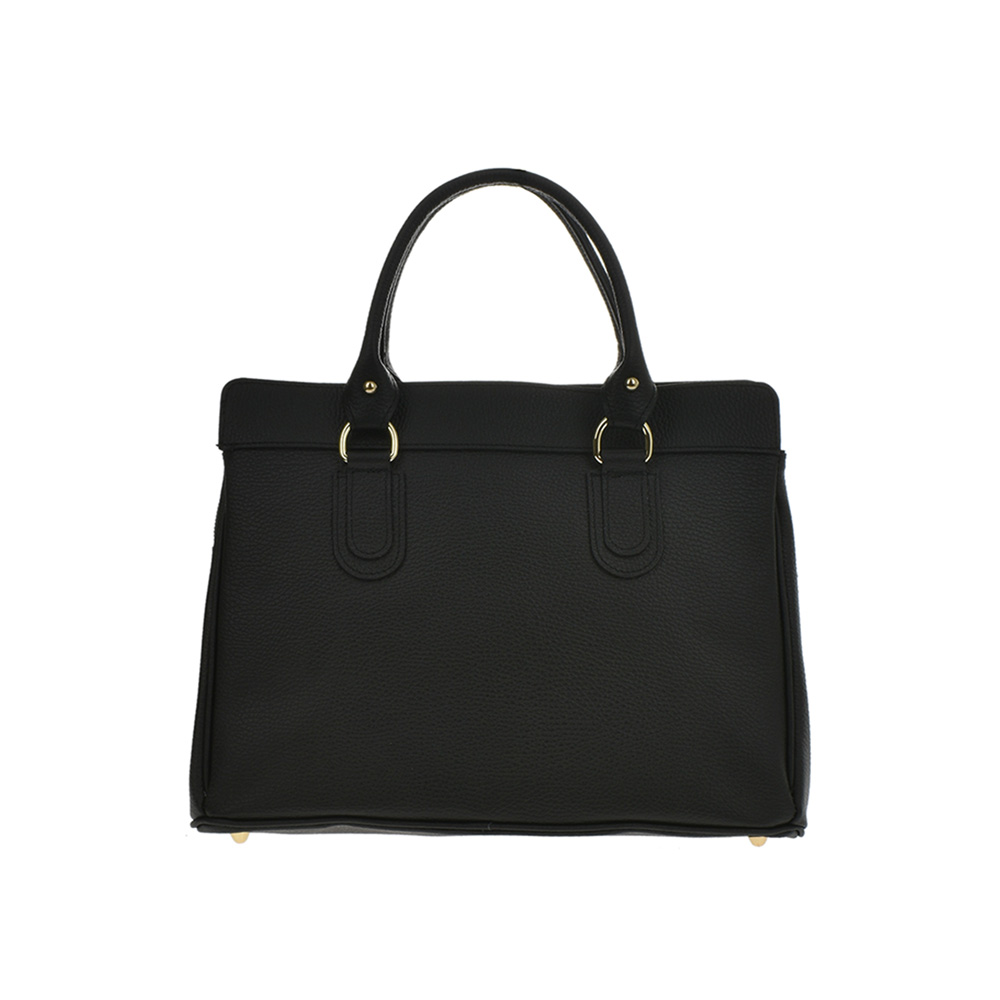 Geanta de mana din piele naturala Chiara Canotti CC0279, Negru, #3, Bagsy