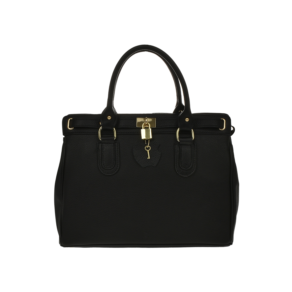 Geanta de mana din piele naturala Chiara Canotti CC0279, Negru, #1, Bagsy