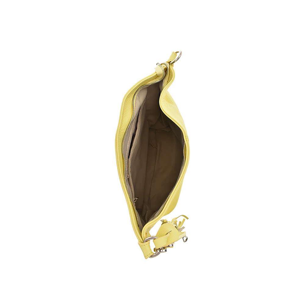 Geanta de mana din piele naturala Chiara Canotti CC0371, Galben deschis, #5, Bagsy