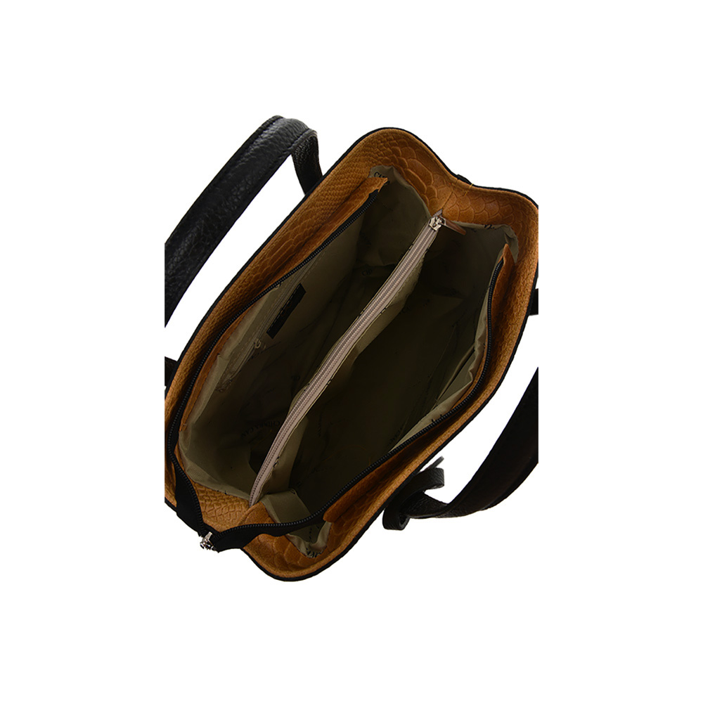 Geanta de mana din piele naturala Chiara Canotti CC0376, Cognac, Nr. 4, Bagsy