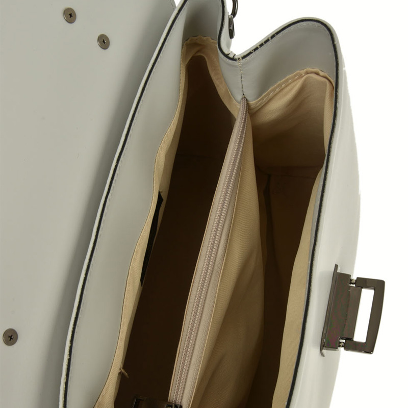 Geanta de mana din piele naturala Chiara Canotti CC0395, Gri, #4, Bagsy