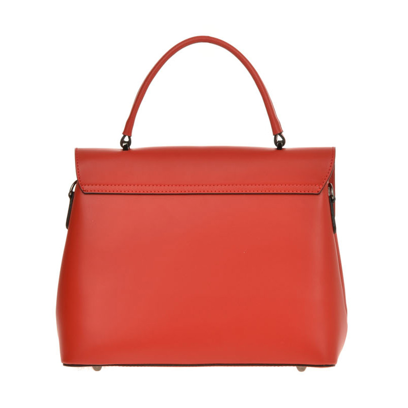 Geanta de mana din piele naturala Chiara Canotti CC0395, Rosu, #3, Bagsy