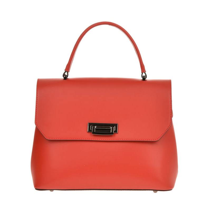 Geanta de mana din piele naturala Chiara Canotti CC0395, Rosu, #1, Bagsy