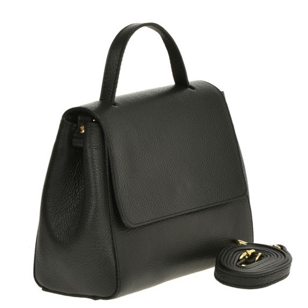 Geanta de mana din piele naturala Chiara Canotti CC0396, Negru, #1, Bagsy