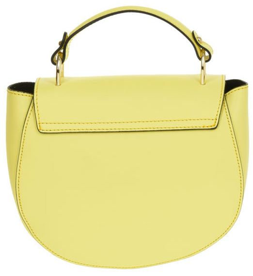Geanta de mana din piele naturala Chiara Canotti CC0397, Galben, #3, Bagsy