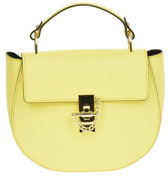 Geanta de mana din piele naturala Chiara Canotti CC0397, Galben, #1, Bagsy