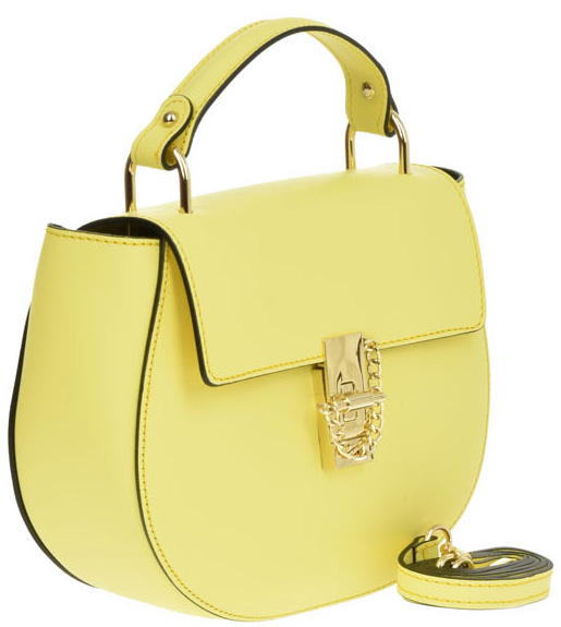 Geanta de mana din piele naturala Chiara Canotti CC0397, Galben, #2, Bagsy