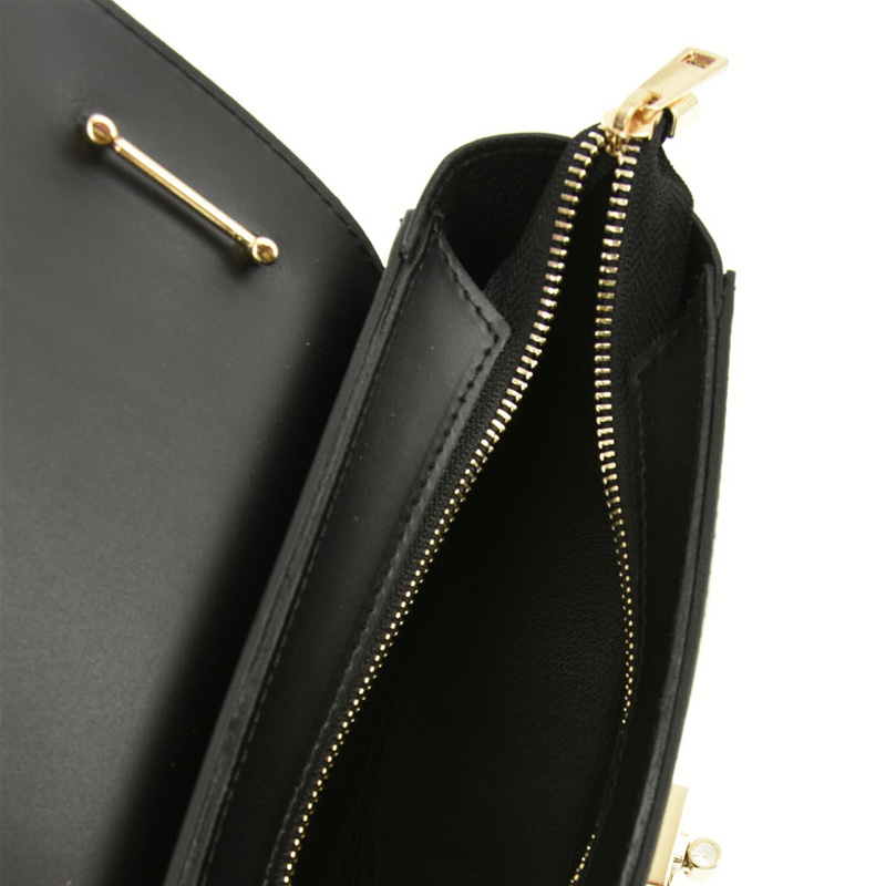 Geanta de mana din piele naturala Chiara Canotti CC0397, Negru, #4, Bagsy